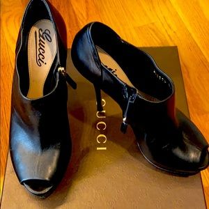 Gucci Peep-Toe Booties